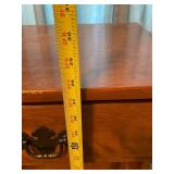 Wooden Nightstand with Drawer and Shelves