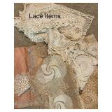 Assorted Vintage Lace Doily and Tablecloth Collection