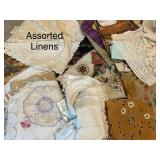 Assorted Vintage Linens and Embroidery Collection