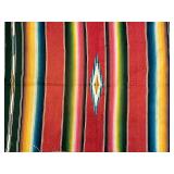 5-Foot Long Striped Mexican Serape Blanket