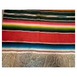 5-Foot Long Striped Mexican Serape Blanket