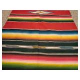 5-Foot Long Striped Mexican Serape Blanket