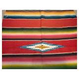 5-Foot Long Striped Mexican Serape Blanket
