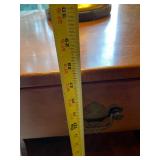 Vintage Wooden Nightstand with Drawer and Shelves