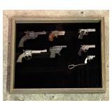 Vintage Toy Cap Gun Collection including a Vintage Toy Hubley Derringer Cap Gun Pistol