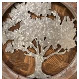 Metal and Wooden Tree of Life Decorative Wall Hanging