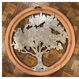 Metal and Wooden Tree of Life Decorative Wall Hanging