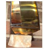 Mid Century Brass Sailboat Decor on Onyx Base by Mario Jason