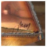 Mid Century Brass Sailboat Decor on Onyx Base by Mario Jason