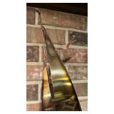 Mid Century Brass Sailboat Decor on Onyx Base by Mario Jason