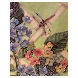 Pretty Petite Floral Design Decorative Screen