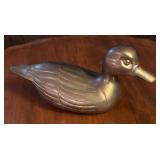 Vintage Brass Duck Figurine