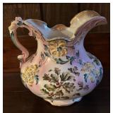 Vintage Victorian Ceramic Pitcher and Basin Wash Set