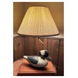 Vintage Rustic Duck Motif Lamp