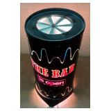 Vintage Cylindrical "The Bar is Open" Lamp