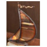 Vintage Sailboat Sculpture by John and Don DeMott