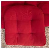 Assorted Red Patio Cushions