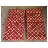 Assorted Red Patio Cushions
