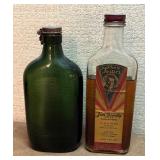 Vintage Glass Bottles and Never-Dull Tin