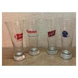Miller High Life, Hamms, Schlitz and Pabst Blue Ribbon Glassware