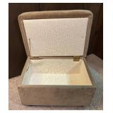 Nice Neutral Petite Storage Ottoman