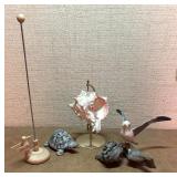 Beautiful Bird, Turtle and Shell Decor