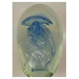 Art Glass Jelly Fish Paperweight