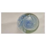 Art Glass Jelly Fish Paperweight