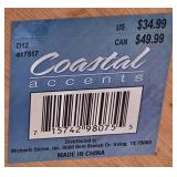 Woven Floor Vase + Wooden Faux Stone Decorative Swag