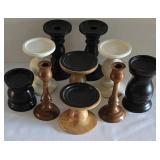 Vast Wooden Candleholder Grouping