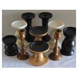 Vast Wooden Candleholder Grouping