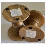 Vast Wooden Candleholder Grouping
