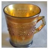 Vintage Fenton Carnival Glass Candy Dish Grapevine Pattern, Vintage Fenton Orange Tree Footed Bowl & More