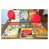 Vintage Books including Mother Goose Rhymes, Paint Books, Bondie and More