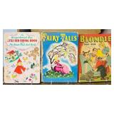 Vintage Books including Mother Goose Rhymes, Paint Books, Bondie and More
