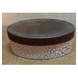 Three Decorative Boxes with Metal Tops