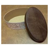 Three Decorative Boxes with Metal Tops