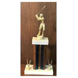 Two Vintage Golf Trophies