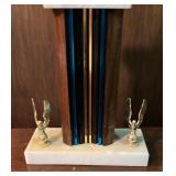 Two Vintage Golf Trophies