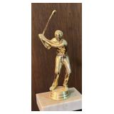 Two Vintage Golf Trophies