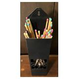 Charming Vintage Oil Lamp and Match Holder