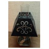 Charming Vintage Oil Lamp and Match Holder