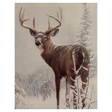 "Winter Wonder" Collectors Edition Print by Leo Stans including Commemorative Stamp and Coins