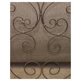 Scroll Accented Fireplace Screen