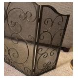 Scroll Accented Fireplace Screen