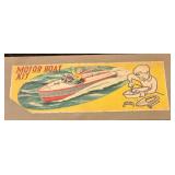 Vintage Constructo Motorboat Model Kit