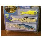 New Springfield Indoor/Outdoor Zone Precise Temp Wireless Weather Forecaster with Hygrometer and Banjo 006 Minnow Lure Set