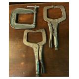 Assorted Metal Tool Clamps