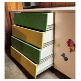 Colorful Vintage Dresser Cabinet