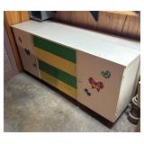 Colorful Vintage Dresser Cabinet
